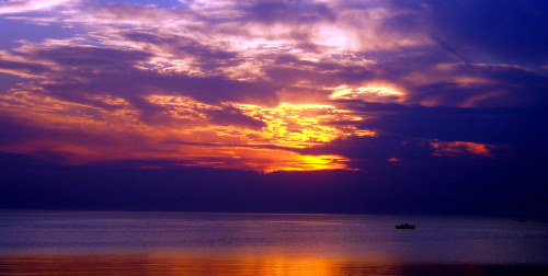 beach sunset photos